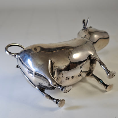 Sterling Silver Cow Creamer - Antique Victorian