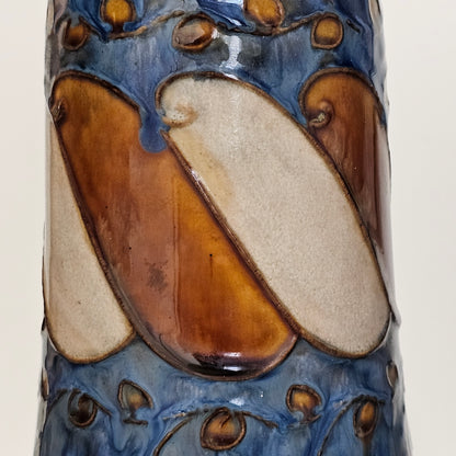 Stunning Large Doulton Arts & Crafts Vases by Bessie Newbury c1900 32 cm
