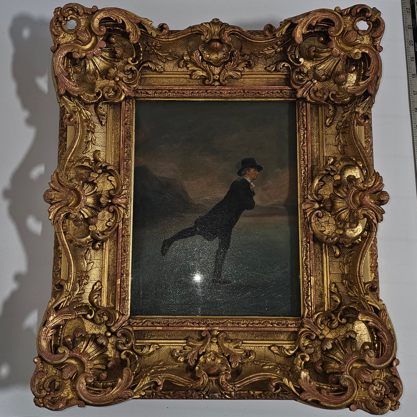 Antique Oil Painting The Skating Minister in the style of Henry Raeburn