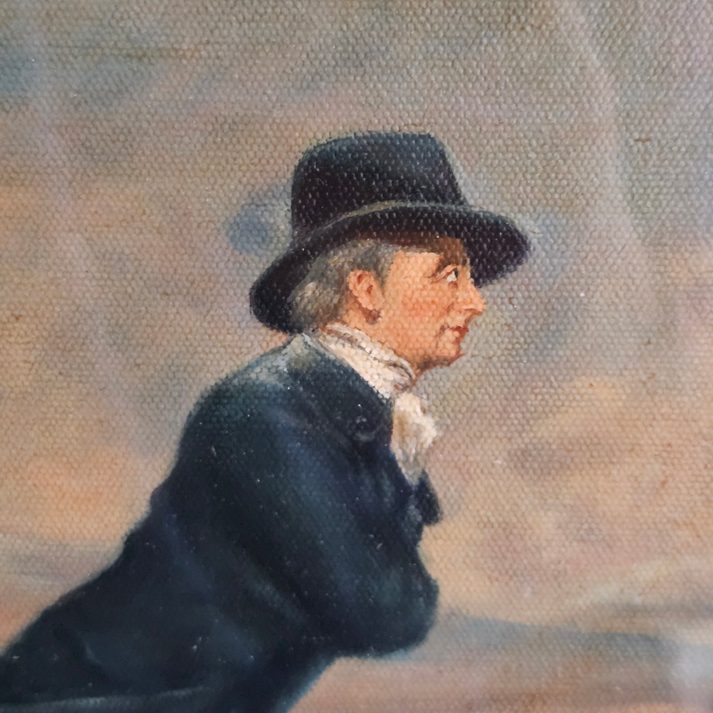 Antique Oil Painting The Skating Minister in the style of Henry Raeburn
