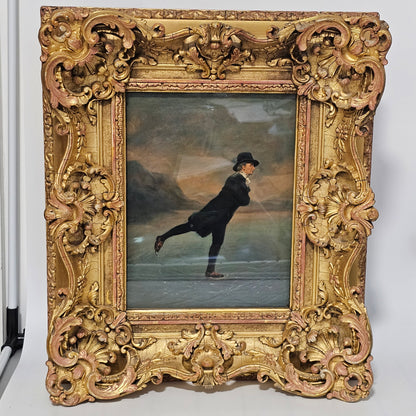 Antique Oil Painting The Skating Minister in the style of Henry Raeburn