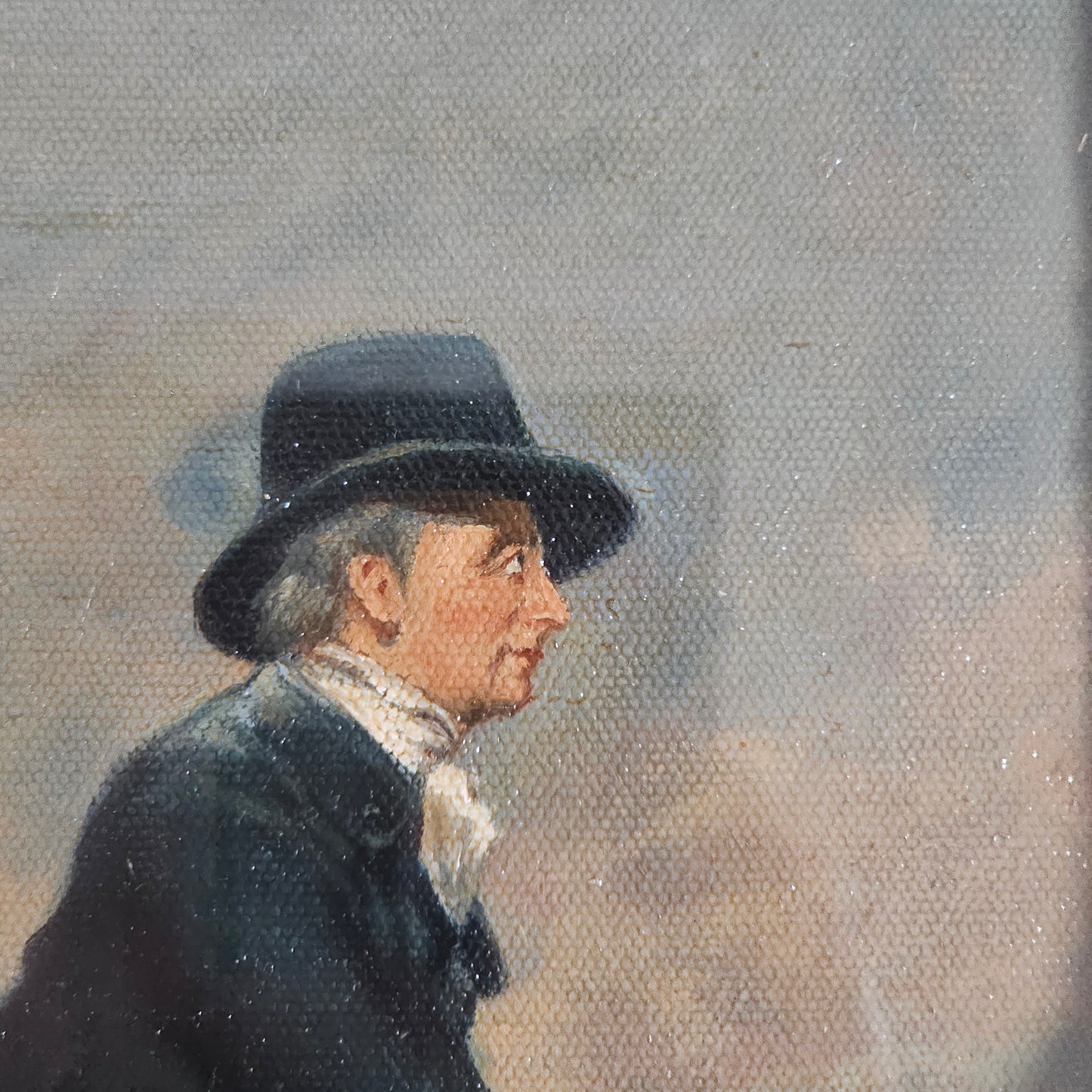 Antique Oil Painting The Skating Minister in the style of Henry Raeburn