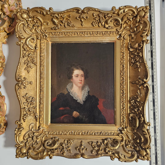 Victorian Oil Painting of an Elegant Seated Lady, Signed to the reverse