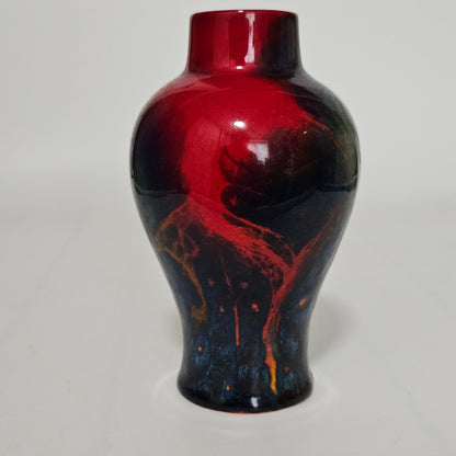 Royal Doulton England Sung Flambe Ware Vase Signed Fm (Fred Moore)