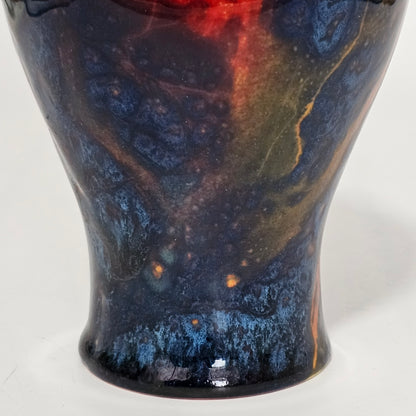 Royal Doulton England Sung Flambe Ware Vase Signed Fm (Fred Moore)