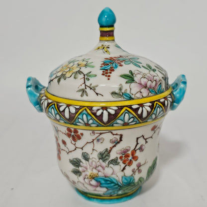 Exquisite Thedore Deck Chinoiserie Box & Cover - Rare