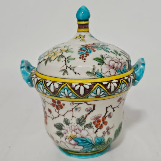 Exquisite Thedore Deck Chinoiserie Box & Cover - Rare