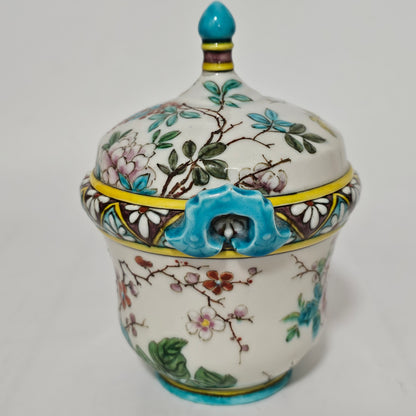 Exquisite Thedore Deck Chinoiserie Box & Cover - Rare
