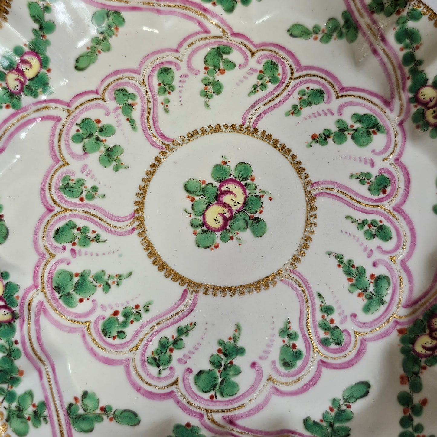 Rare 18thc Worcester Hexagonal Teapot Stand