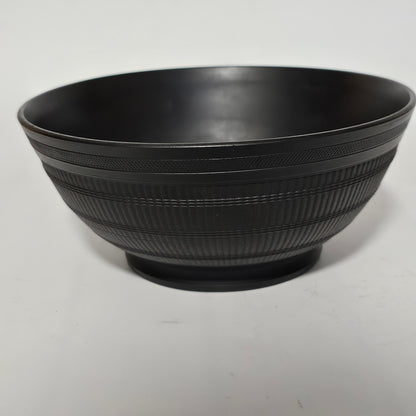 Engine Turned 18th-century/early 19th-century Black Basalt Large Bowl