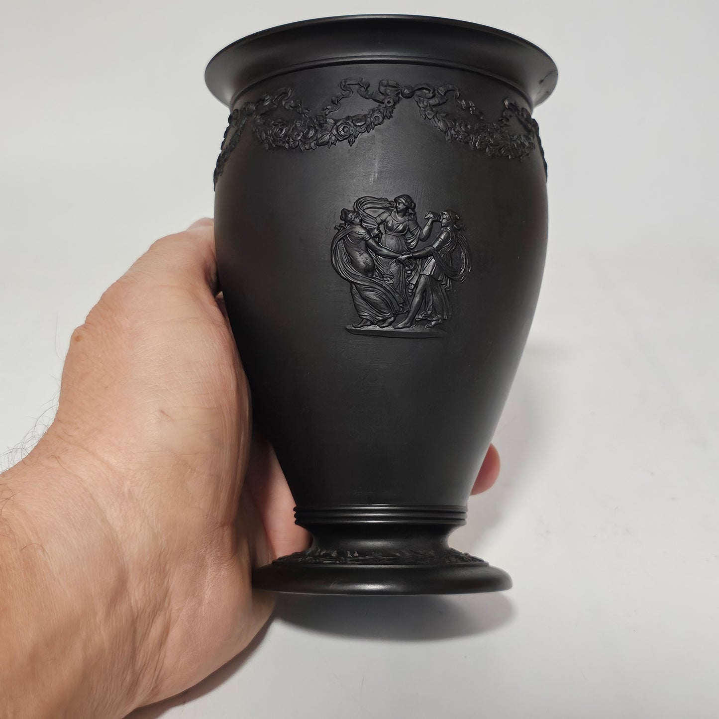 Delightful Wedgwood Basalt Ware 18thc/19thc Vase