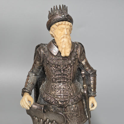 Fine And Highly Decorative German Silver Figure Of A French King – Hanau, C.1927
