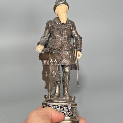 Fine And Highly Decorative German Silver Figure Of A French King – Hanau, C.1927