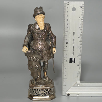 Fine And Highly Decorative German Silver Figure Of A French King – Hanau, C.1927