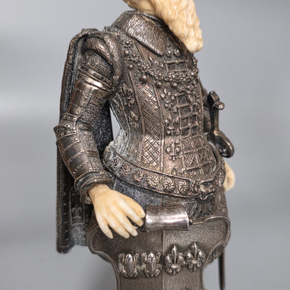 Fine And Highly Decorative German Silver Figure Of A French King – Hanau, C.1927