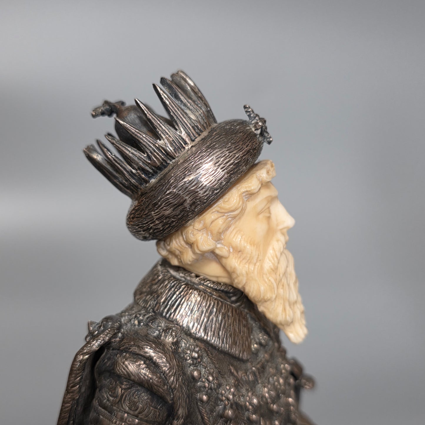 Fine And Highly Decorative German Silver Figure Of A French King – Hanau, C.1927