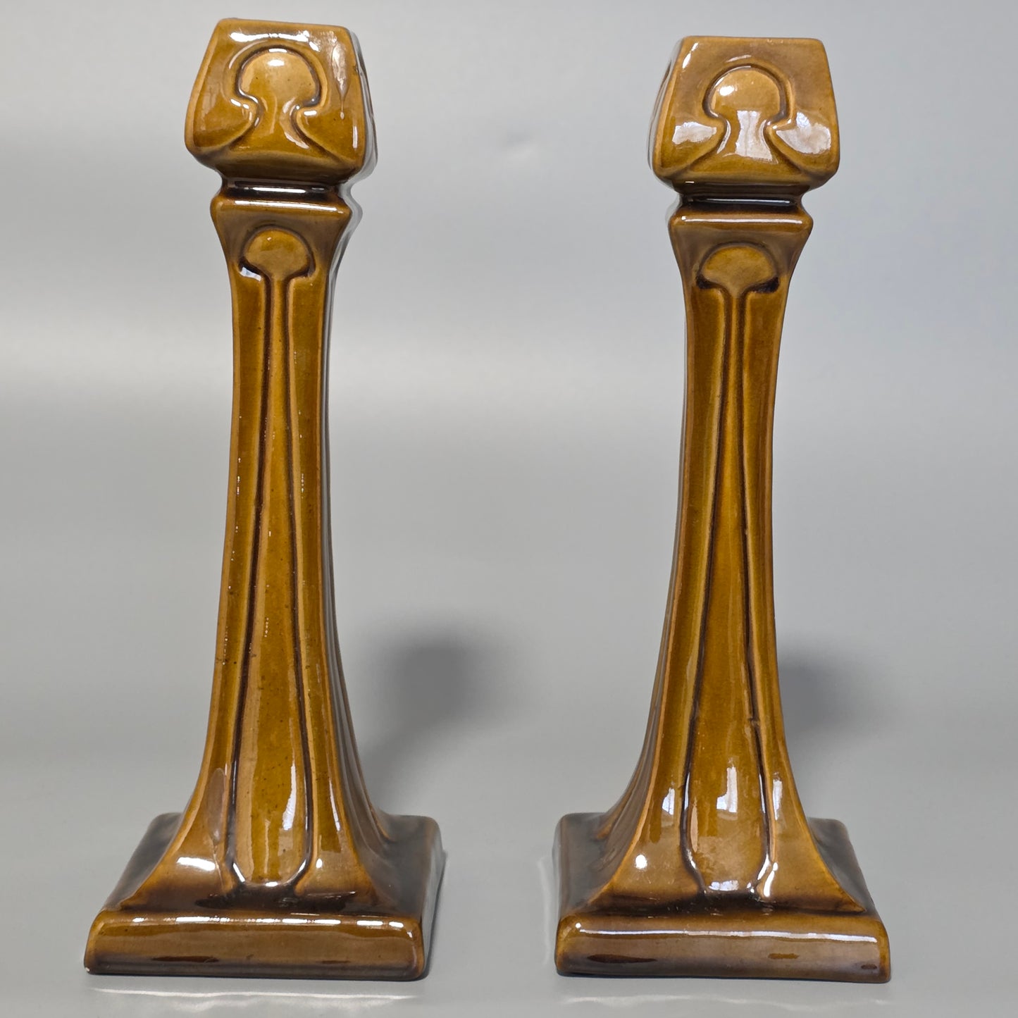 Art Nouveau Burmantofts Candlesticks
