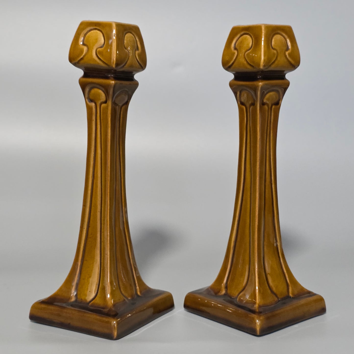 Art Nouveau Burmantofts Candlesticks