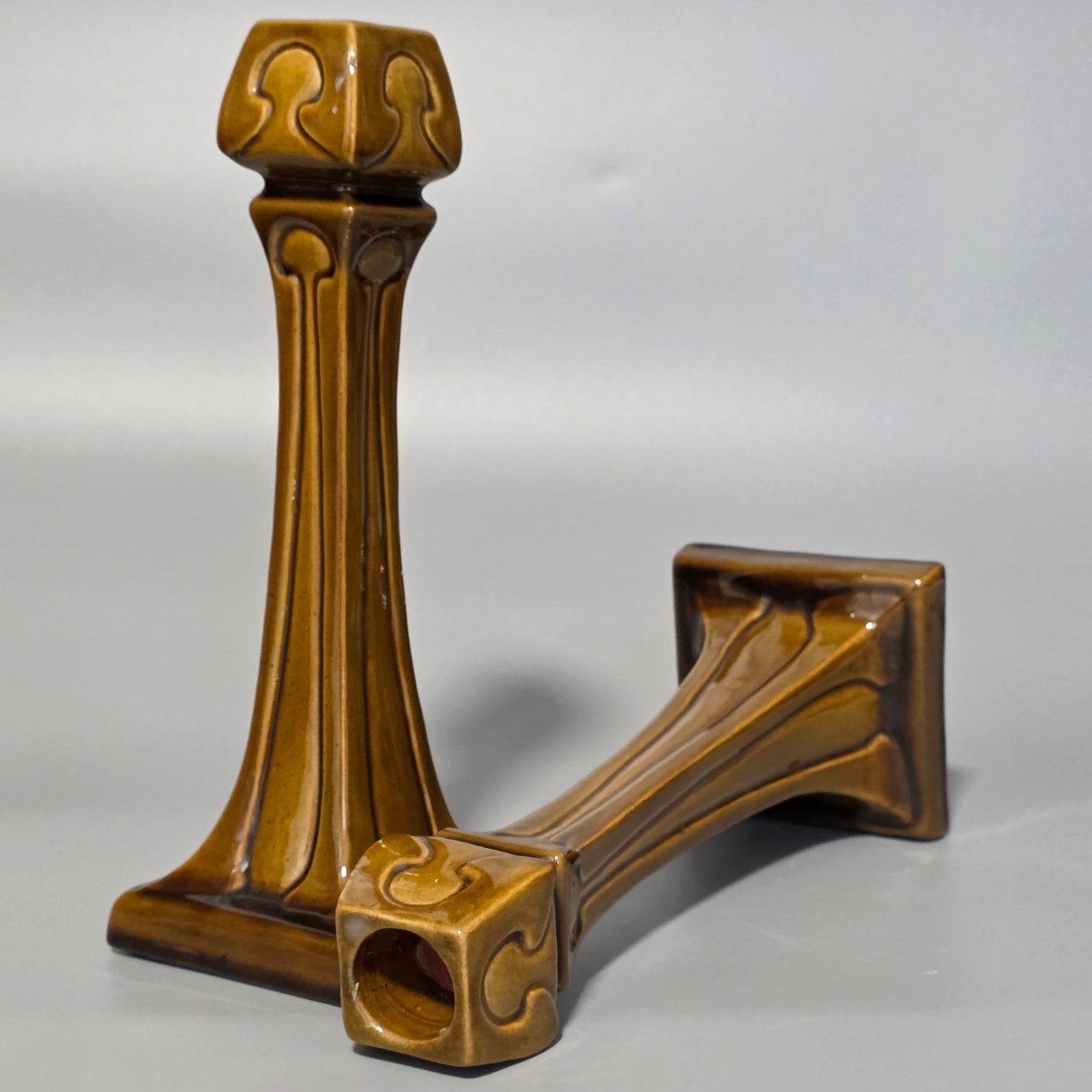 Art Nouveau Burmantofts Candlesticks