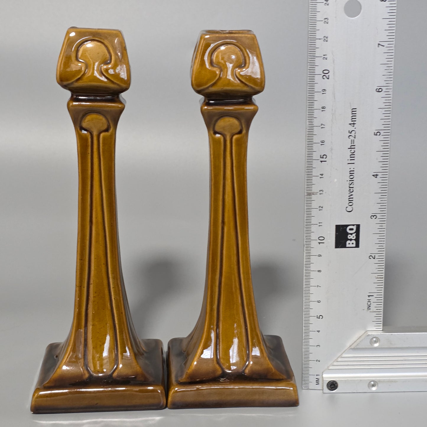 Art Nouveau Burmantofts Candlesticks