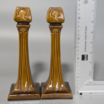 Art Nouveau Burmantofts Candlesticks