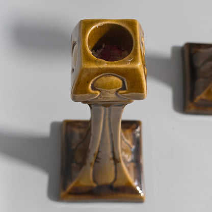 Art Nouveau Burmantofts Candlesticks