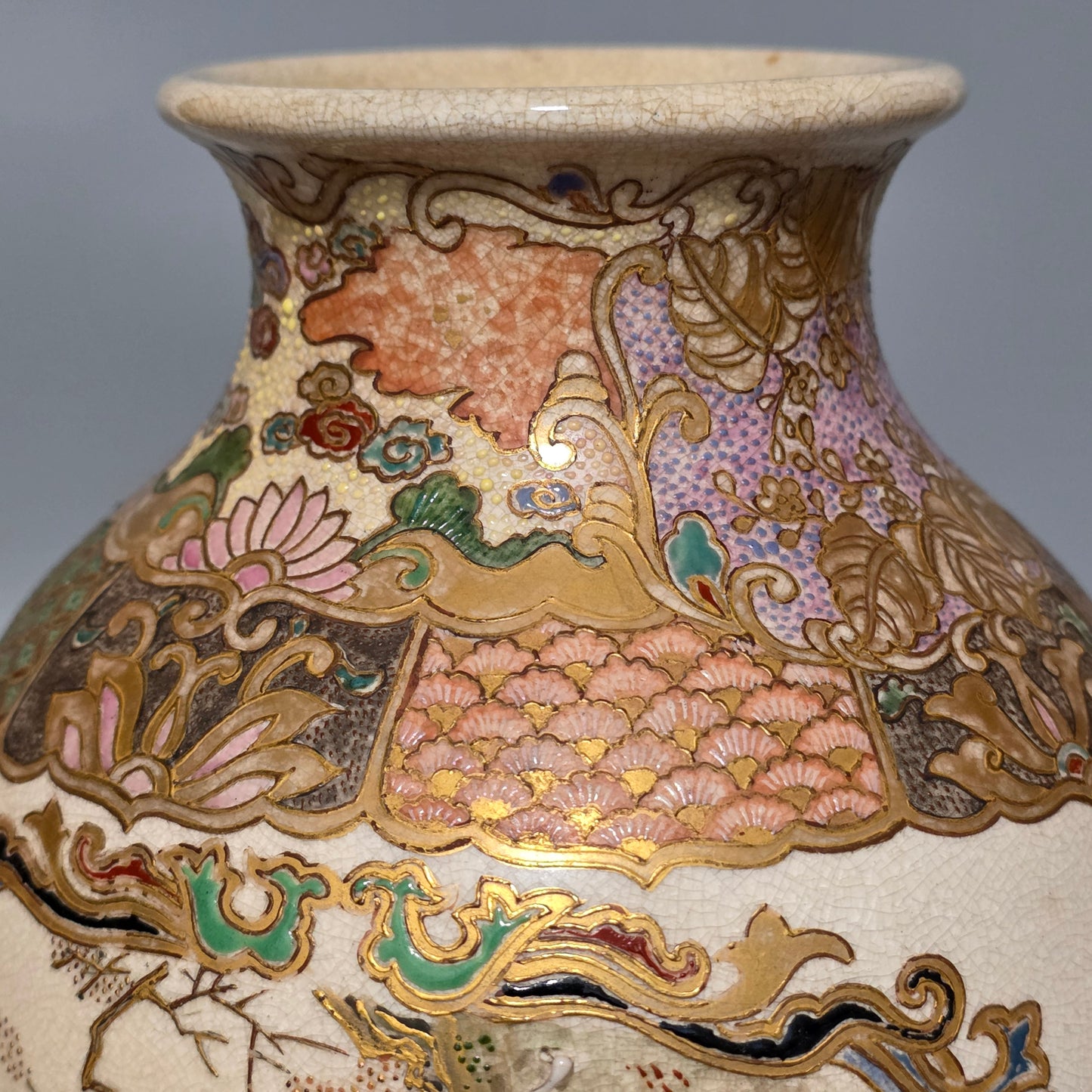 Fine Quality Large Satsuma Vase C1900