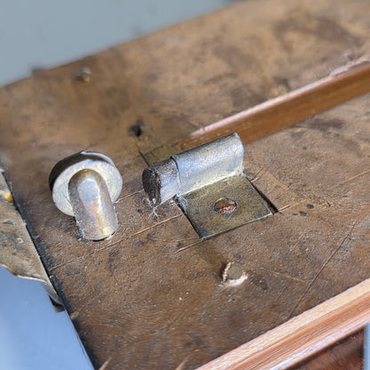 Elegant 19th Century Betjemann’s Walnut Book Slide with Pietra Dura Floral Panels