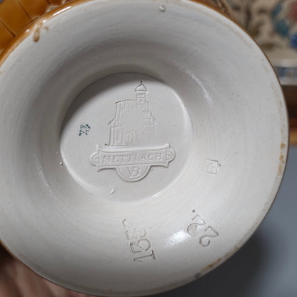 Pair of Antique Mettlach German Pottery Vases, Circa 1890 – Fine Decorative Art Nouveau Style