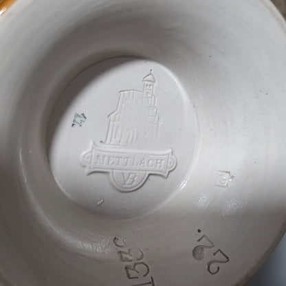 Pair of Antique Mettlach German Pottery Vases, Circa 1890 – Fine Decorative Art Nouveau Style