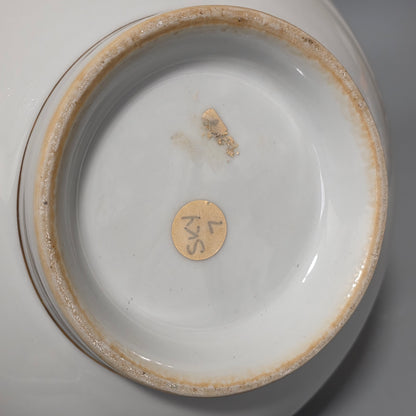 Pair Of Antique 18th Century Chinese Armorial Punch Bowls – Hand-painted Floral Decoration, 25.5 Cm Diameter