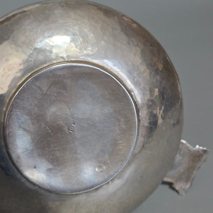 A.E.Jones Arts & Crafts Solid Silver Quaiche Birmingham 1916