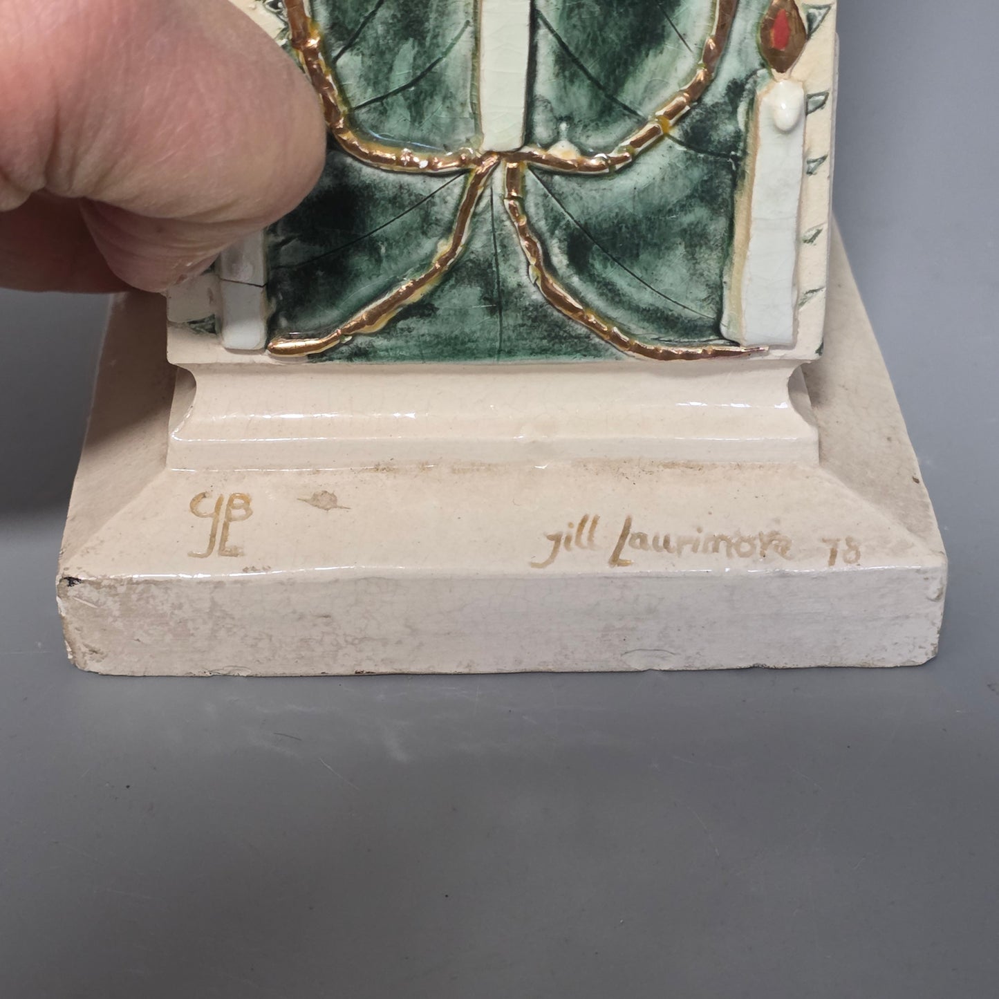 Fine Signed Ary Bitter 48cm Art Deco Glazed Terracotta Sculpture – French, C.1920s–30s