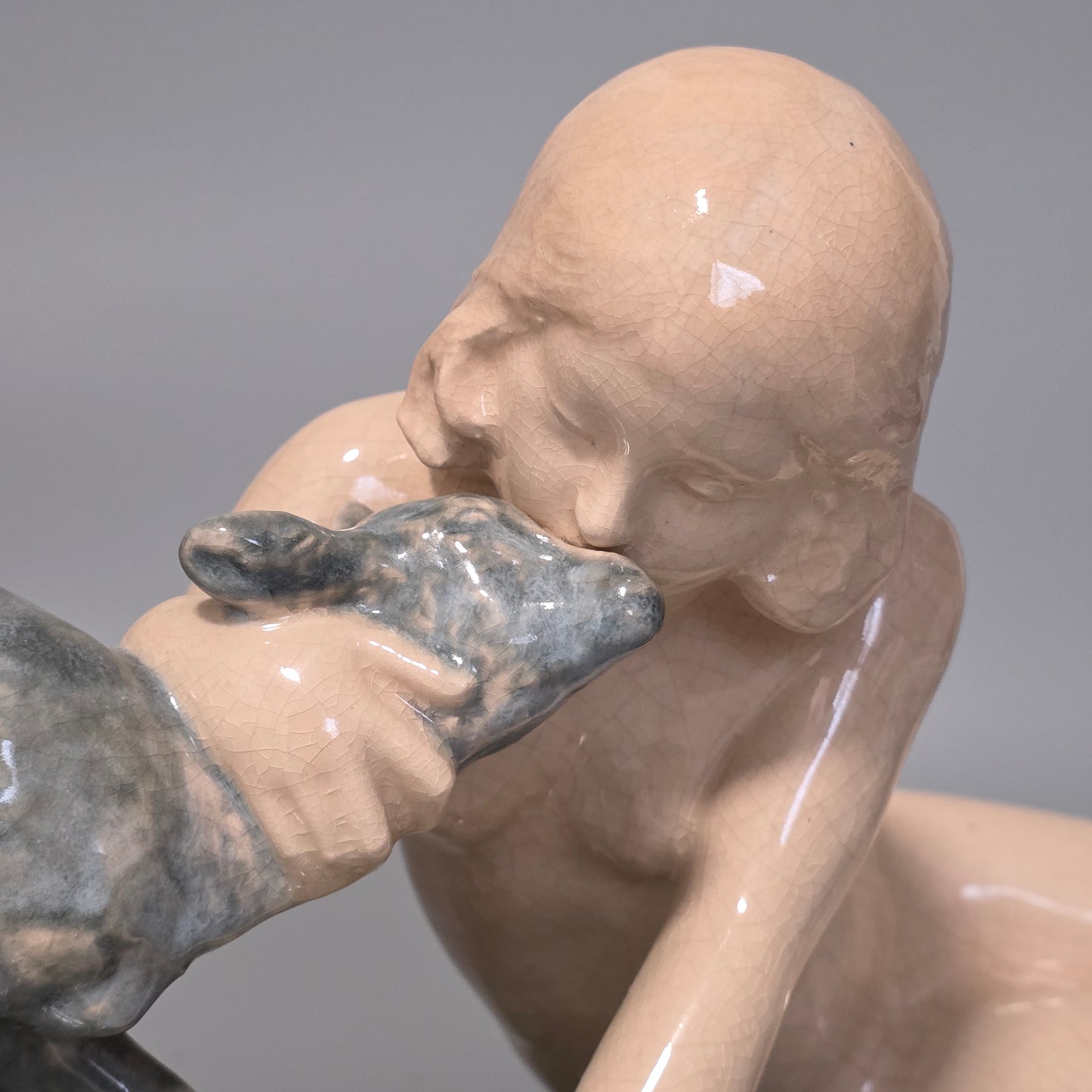 Fine Signed Ary Bitter 48cm Art Deco Glazed Terracotta Sculpture – French, C.1920s–30s