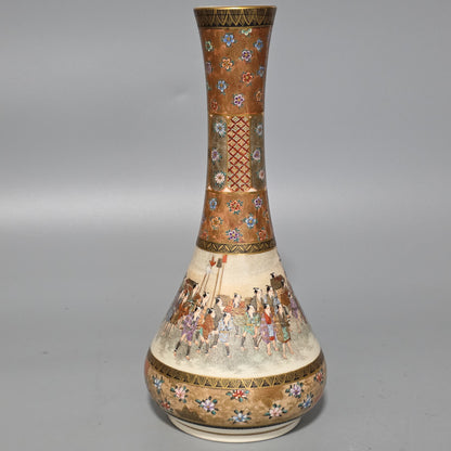 Fine Antique Japanese Satsuma Ovoid Vase – Signed Dozan – Meiji Era (late 19th Century)