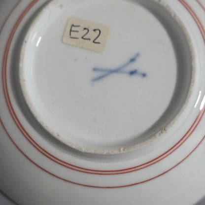 A Rare Meissen Porcelain Stadler Tea Bowl And Saucer C1730 -1735, Drehers Marks