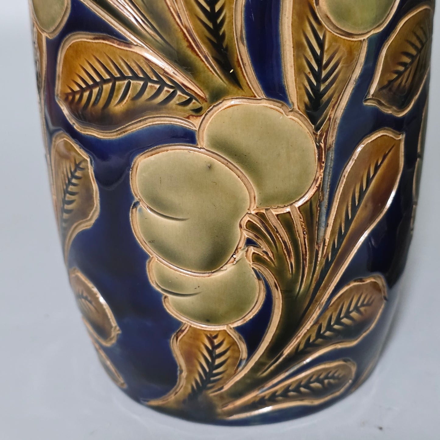 Rare Large Pair Of Frank Butler Royal Doulton Vases C1905 - 31.5 Cm