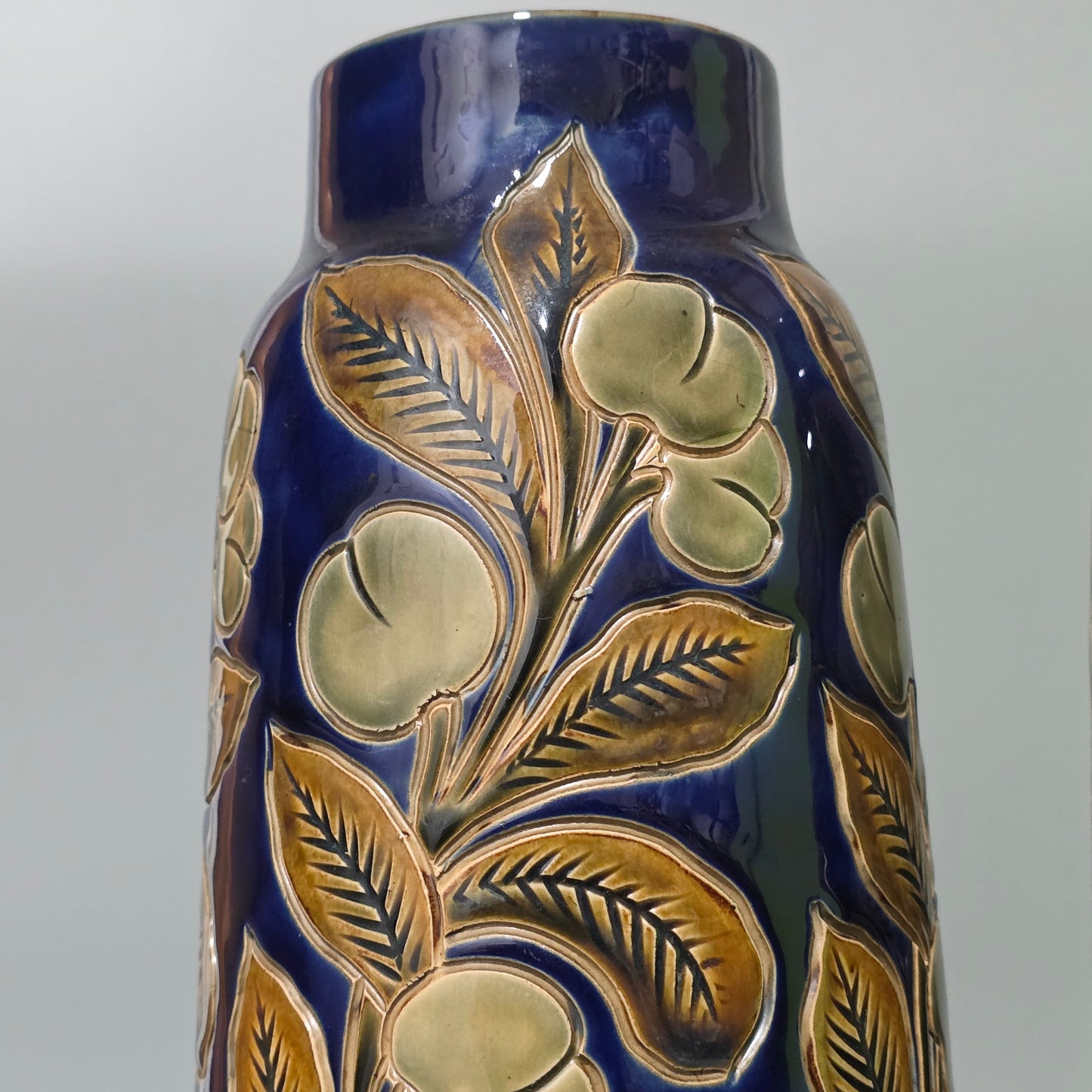 Rare Large Pair Of Frank Butler Royal Doulton Vases C1905 - 31.5 Cm