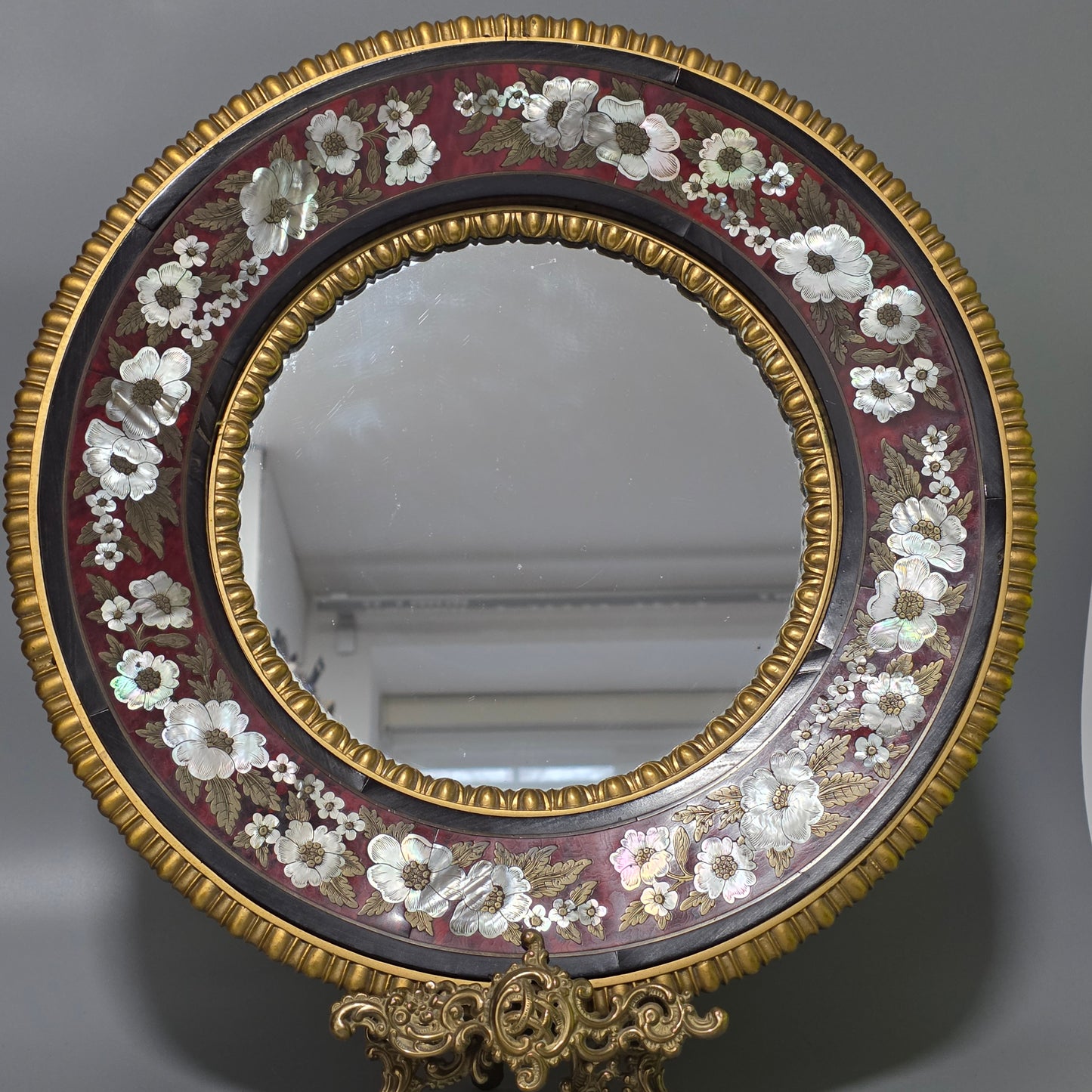 Outstanding Mid–Late 19th Century Boulle Work Wall Mirror (c.1880)