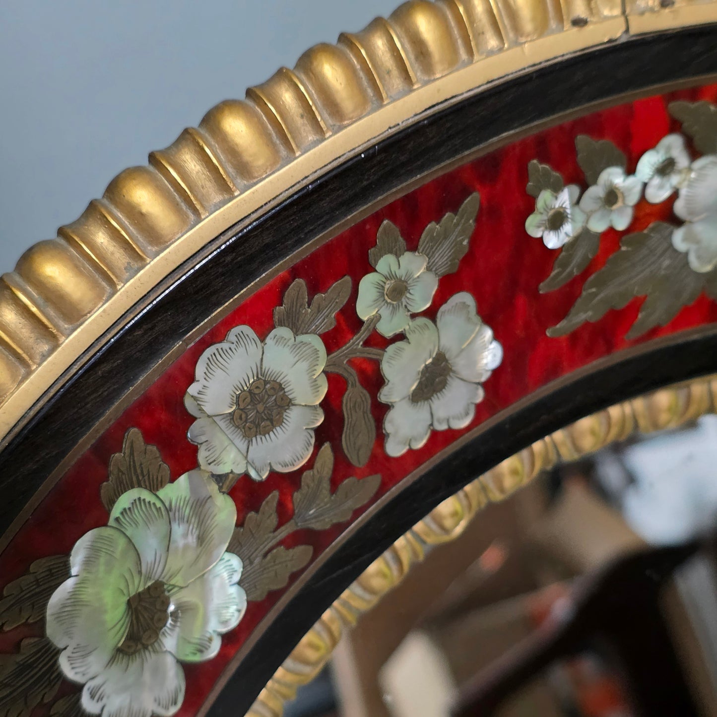 Outstanding Mid–Late 19th Century Boulle Work Wall Mirror (c.1880)