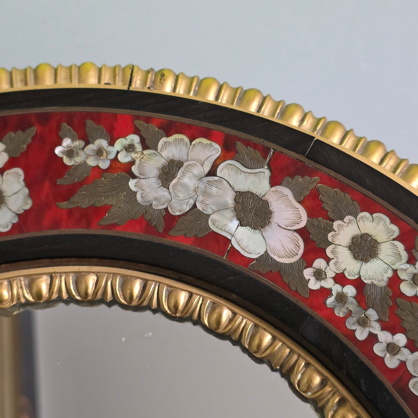 Outstanding Mid–Late 19th Century Boulle Work Wall Mirror (c.1880)