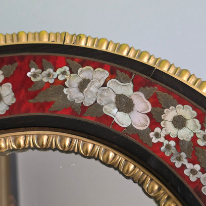 Outstanding Mid–Late 19th Century Boulle Work Wall Mirror (c.1880)