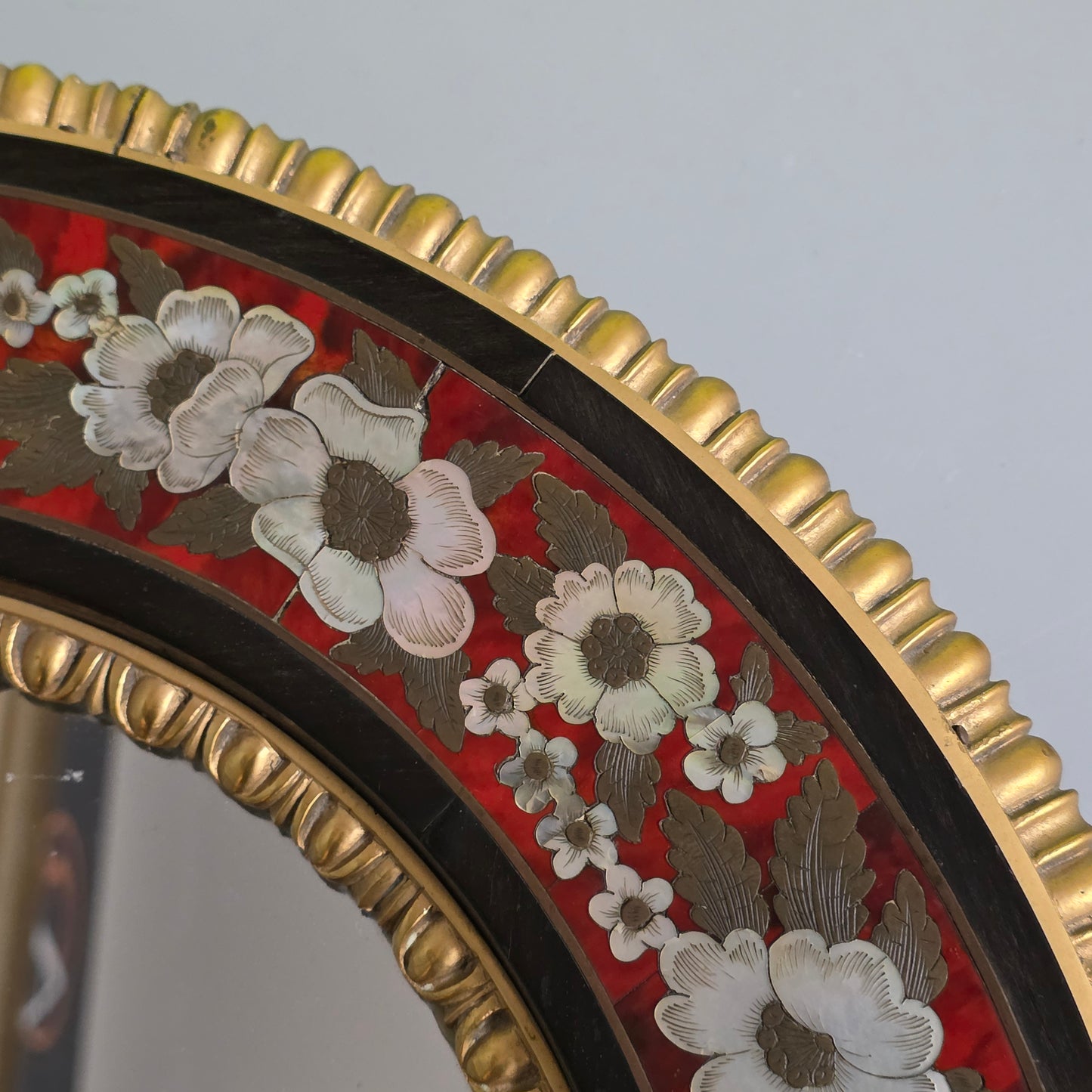 Outstanding Mid–Late 19th Century Boulle Work Wall Mirror (c.1880)