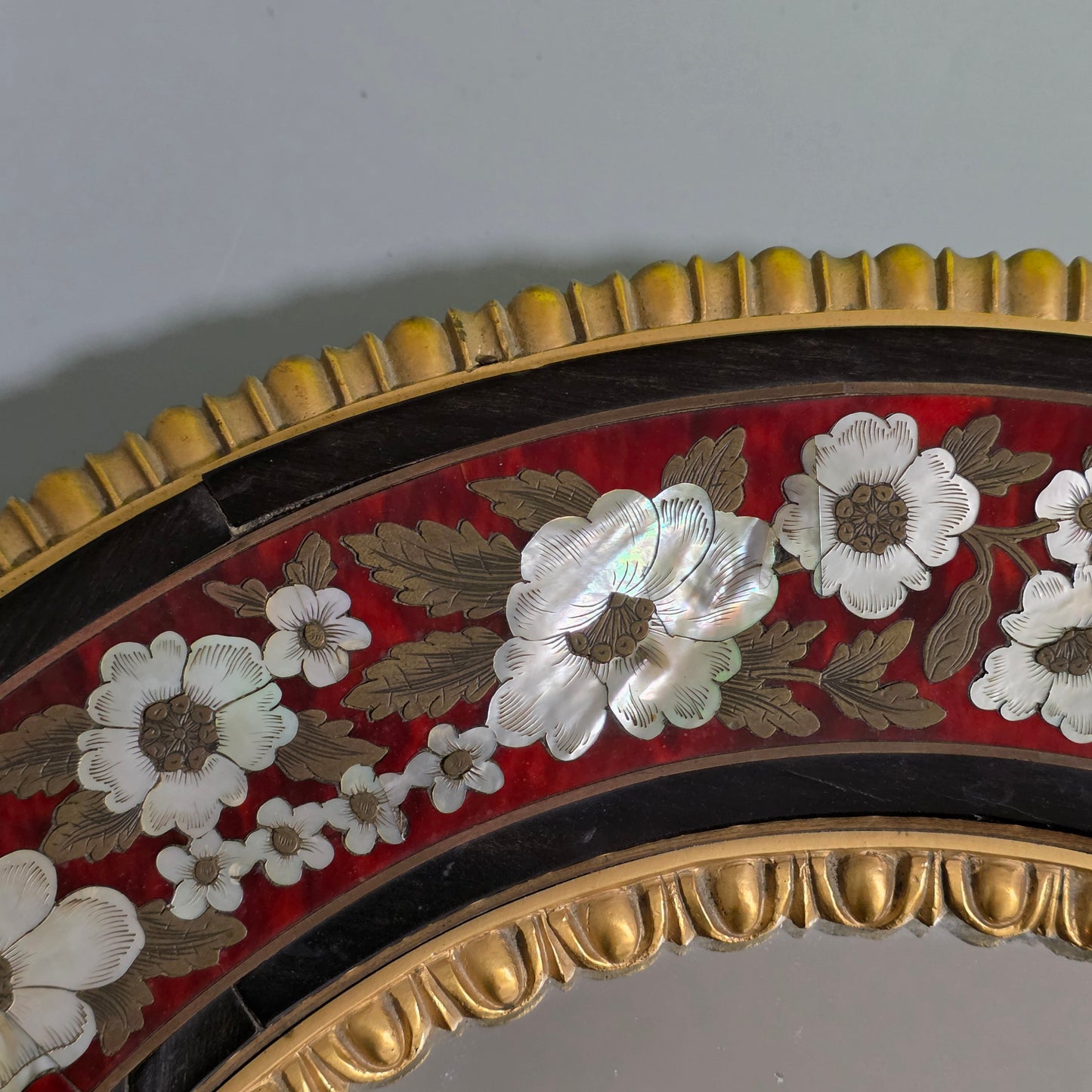 Outstanding Mid–Late 19th Century Boulle Work Wall Mirror (c.1880)