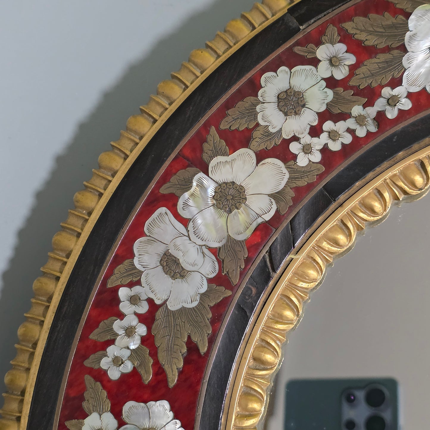 Outstanding Mid–Late 19th Century Boulle Work Wall Mirror (c.1880)