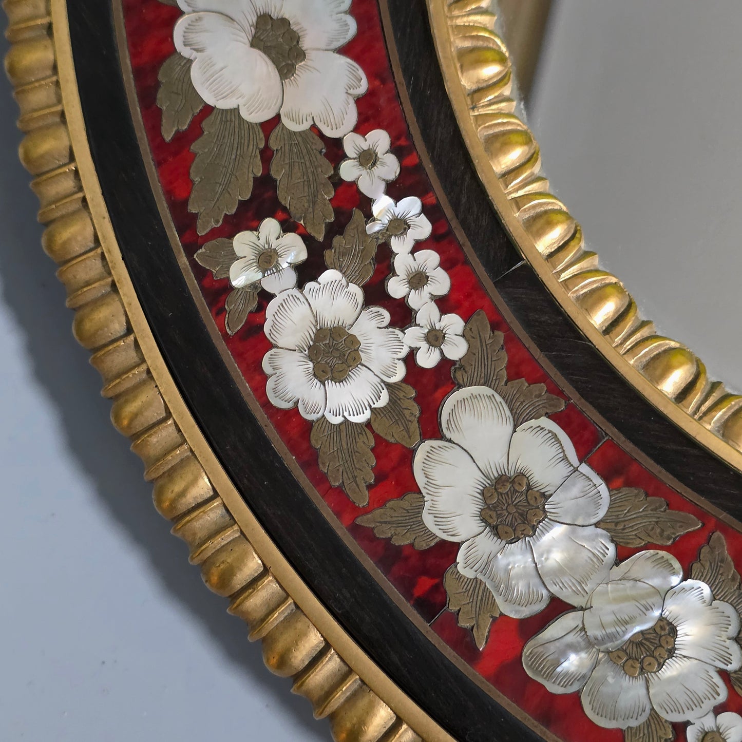 Outstanding Mid–Late 19th Century Boulle Work Wall Mirror (c.1880)
