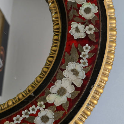 Outstanding Mid–Late 19th Century Boulle Work Wall Mirror (c.1880)