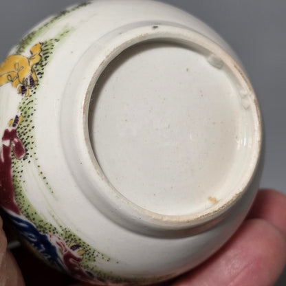 A Worcester Sparrow Beak Cream Jug, 18th Century, Baluster Form With Grooved Loop Handle