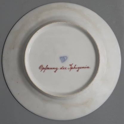 Superb 19thc Vienna Handpainted Plate signed F.Kohl