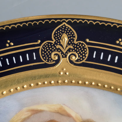 Superb 19thc Vienna Handpainted Plate signed F.Kohl